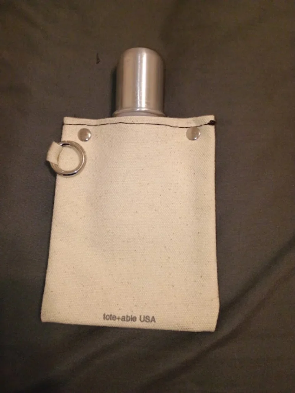 Tote+able USA Sugar Skull Canvas Flask & Death to My 20s Koozie Bundle